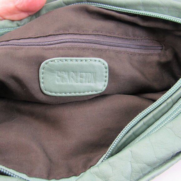 Scarleton Los Angeles Women's Faux Leather Mint Green Many Pockets Shoulder Bag - Picture 10 of 11